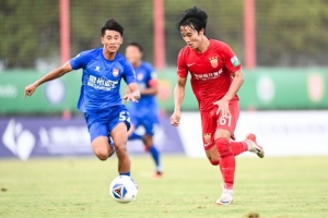 中乙聯(lián)賽第27輪，上海海港富盛經(jīng)開隊(duì)主場(chǎng)0-0泉州亞新隊(duì)