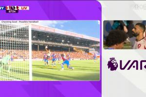 英超官方：沒(méi)有證據(jù)證明薩拉赫手球，利物浦進(jìn)球經(jīng)VAR檢查判有效