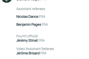 歐冠利物浦對陣加拉塔薩雷裁判名單：法國主裁克萊門特執(zhí)法