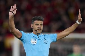 官方公布?xì)W冠曼城vs摩納哥裁判組：西班牙名哨曼薩諾主裁