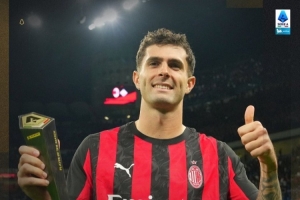 傳射建功！官方：普利西奇當(dāng)選米蘭2-1那不勒斯全場(chǎng)最佳球員