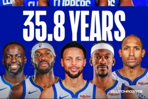 美媒對比新賽季潛在首發(fā)平均年齡：快船31.6歲VS勇士35.8歲