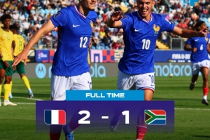 世青賽：法國U20以2-1勝南非U20取開門紅，貝爾蒙特、米沙爾破門