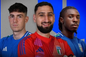 意大利客戰(zhàn)愛沙尼亞海報：多納魯馬、巴斯托尼、小基恩出鏡