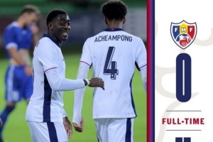 恩瓦內(nèi)里助攻雙響+造點(diǎn)，吉滕斯、劉易斯破門，英格蘭U21四球大勝