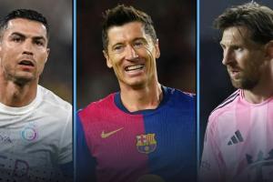 現(xiàn)役射手榜前十：C羅梅西萊萬前三，蘇牙600球第四，內(nèi)馬爾第10