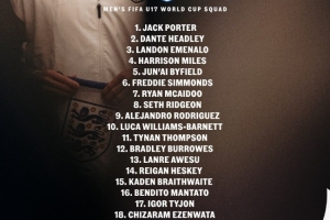 首次擴(kuò)軍至48支隊(duì)！英格蘭U17世界杯名單：麥卡杜、巴尼特入選