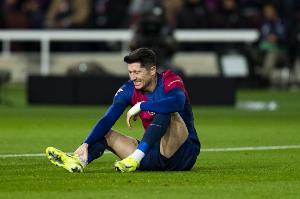 西媒：萊萬(wàn)傷勢(shì)康復(fù)進(jìn)展神速，巴薩甚至考慮讓他隨隊(duì)出征國(guó)家德比