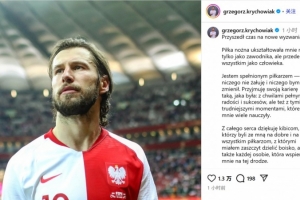 35歲波蘭后腰克里喬維亞克官宣退役：作為球員，我已了無遺憾