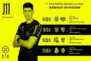 西甲第11輪部分裁判安排：特魯伊略主裁皇馬主場(chǎng)對(duì)陣瓦倫西亞