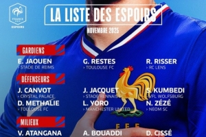 法國(guó)U21名單：約羅、特爾、馬尤盧、烏戈丘庫(kù)、奧多貝爾入選