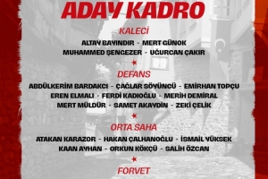 土耳其新一期名單：居萊爾、恰爾汗奧盧、伊爾迪茲在列，烏尊缺席