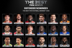 FIFA最佳陣容后衛(wèi)候選：范戴克、薩利巴、阿什拉夫在列