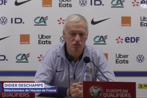 德尚：姆巴佩腳踝仍有炎癥已將他還給皇馬，謝爾基還有改進(jìn)的空間