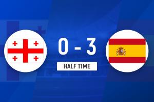 半場-西班牙暫3-0格魯吉亞 費(fèi)蘭造點(diǎn)+破門奧亞薩瓦爾傳射