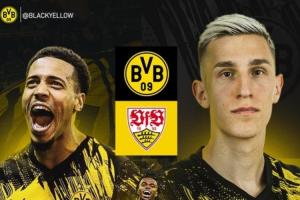 多特蒙德vs斯圖加特首發(fā)：吉拉西、小貝林首發(fā)，施洛特貝克出戰(zhàn)