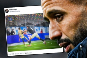 派尚禁區(qū)明顯被推搡未判點球，馬賽總監(jiān)貝納蒂亞社媒曬照質疑判罰