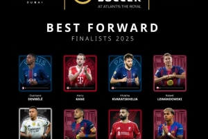 環(huán)足獎(jiǎng)年度最佳前鋒最終候選：登貝萊、凱恩、姆巴佩、亞馬爾在列