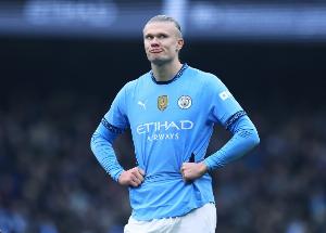 2023年8月之后，哈蘭德首次在英超客場(chǎng)比賽中被判越位