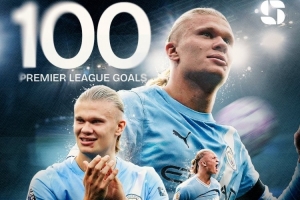 進(jìn)球機(jī)器！哈蘭德英超20球、30球、40球、50球、100球皆歷史最快