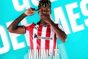 連過3人小角度爆桿！官方：尼科·威廉姆斯獲西甲11月最佳進(jìn)球