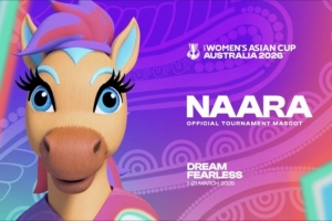 亞足聯(lián)公布2026年澳大利亞女足亞洲杯吉祥物：火焰馬娜拉