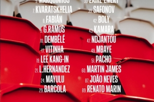 巴黎對陣?yán)锥鞔竺麊危旱秦惾R、K77領(lǐng)銜，貝拉爾多、扎巴爾尼缺席