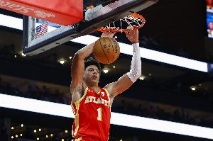 拼盡全力！杰倫·約翰遜20中9空砍21分18板16助大號三雙