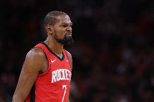 接近180俱樂部！杜蘭特賽季至今場(chǎng)均25.2分 三項(xiàng)命中率50/39/89%