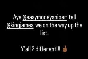 現(xiàn)役得分榜前三的互動！哈登：KD和詹姆斯與眾不同 老詹INS轉(zhuǎn)發(fā)！