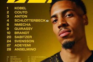 多特對(duì)陣霍芬海姆首發(fā)：吉拉西、阿德耶米在列，小貝林厄姆替補(bǔ)