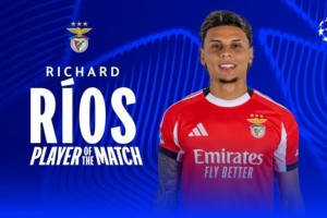 傳射建功！官方：后腰里奧斯當選本菲卡vs那不勒斯全場MVP