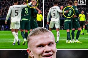 哈蘭德罰點前貝林想碰下他頭發(fā)，不過被魯本·迪亞斯阻擋