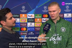 哈蘭德：C羅和梅西是所有球員的榜樣 C羅40歲還有這狀態(tài)不可思議
