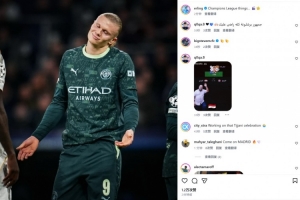 54場55球，哈蘭德社媒曬微笑攤手照片：歐冠那些事情????