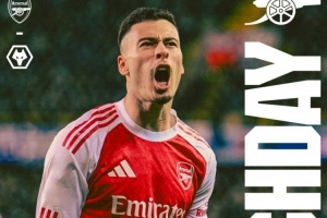 志在必得！阿森納發(fā)布對(duì)陣?yán)顷?duì)海報(bào)：馬丁內(nèi)利單人出鏡