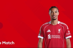 開場閃擊+頭球破門，官方：?；倏水?dāng)選利物浦2-0布萊頓全場最佳