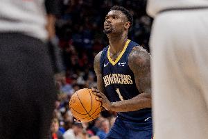 此前因右內(nèi)收肌拉傷缺陣6場(chǎng)！Stein：錫安明天狀態(tài)升級(jí)為出戰(zhàn)成疑