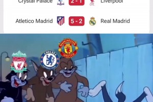 國外網友惡搞本周的英超三雄和皇馬??
