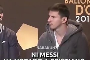 氛圍突然有點詼諧！名場面：梅西C羅解釋為何不給對方投票！