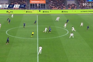 夢幻開局！巴雷拉搶斷博尼送傳中，勞塔羅輕松包抄破門