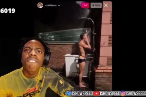 超級名場面！甲亢哥直播看C羅直播洗澡，并“饑渴難耐”！