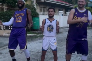 震驚！“庫(kù)里”竟然和“詹姆斯”與“東契奇”一起尬舞??