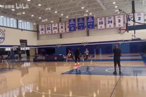 陣容深度還是夠的！喬治和麥凱恩一起進行全場投籃加練！